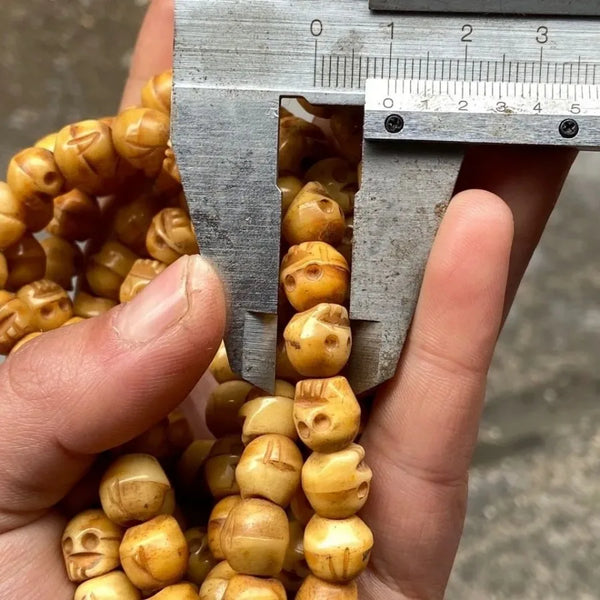 Tibetan Yak Bone Skull Beads-ToShay.org