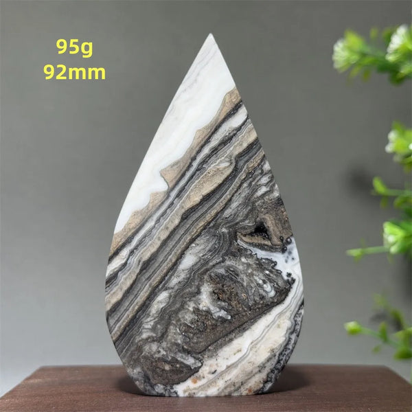 Grey Striped Agate Torch-ToShay.org