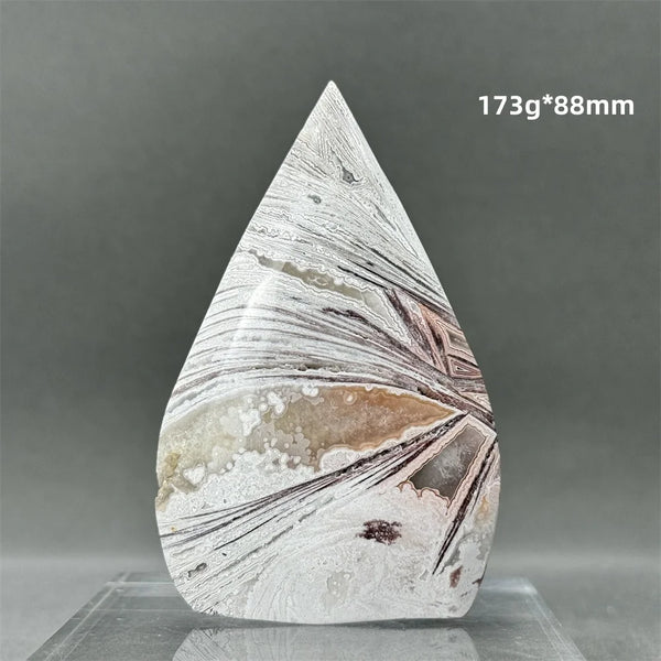 White Lace Agate Torch-ToShay.org