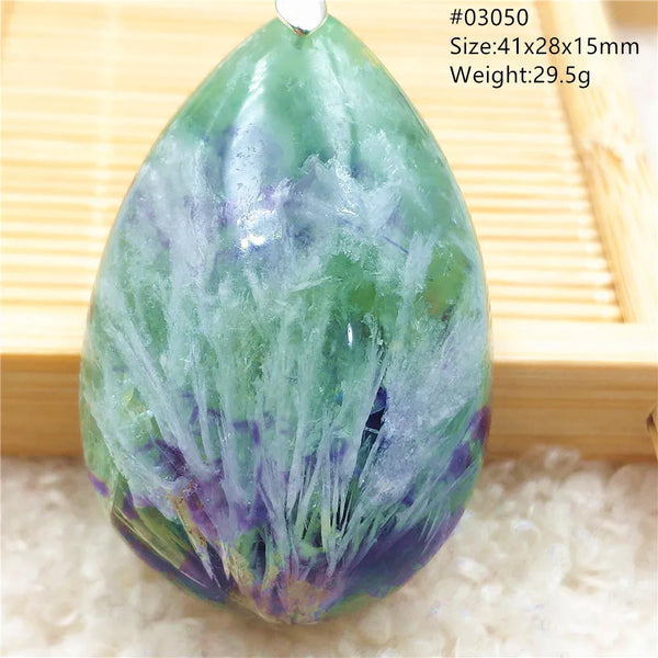 Green Blue Fluorite Pendant-ToShay.org