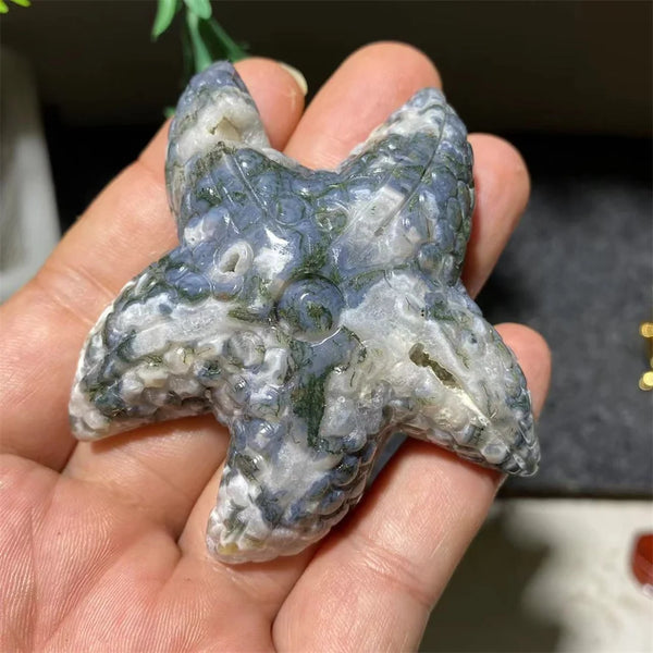 Green Moss Agate Starfish-ToShay.org