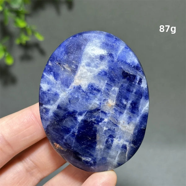 Blue Sodalite Palm Stone-ToShay.org