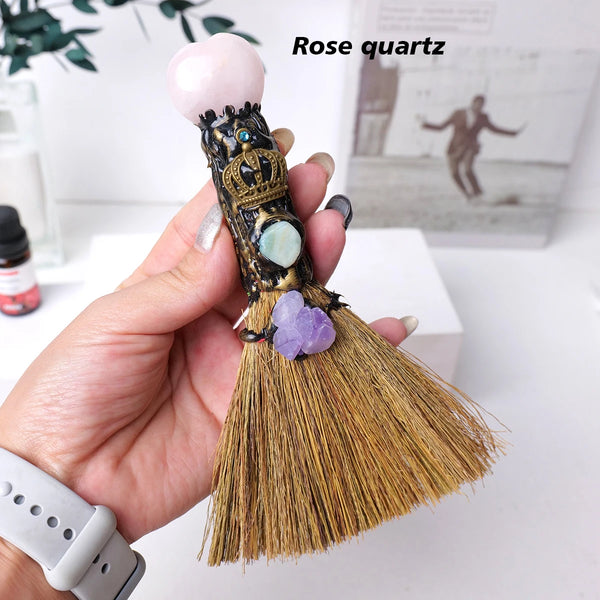 Mixed Crystal Heart Broom-ToShay.org