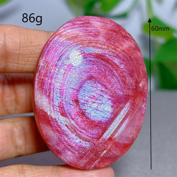 Red Moonstone Palm Stone-ToShay.org
