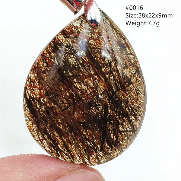 Gold Rutilated Quartz Pendant-ToShay.org