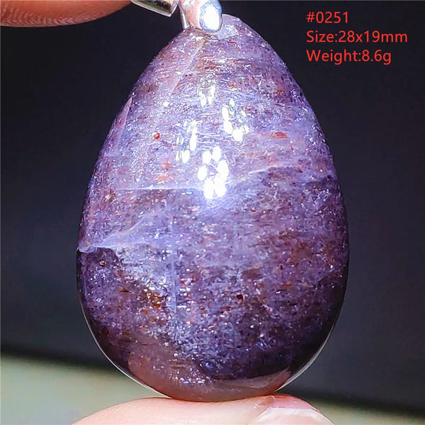 Blue Blood Red Lolite Pendant-ToShay.org