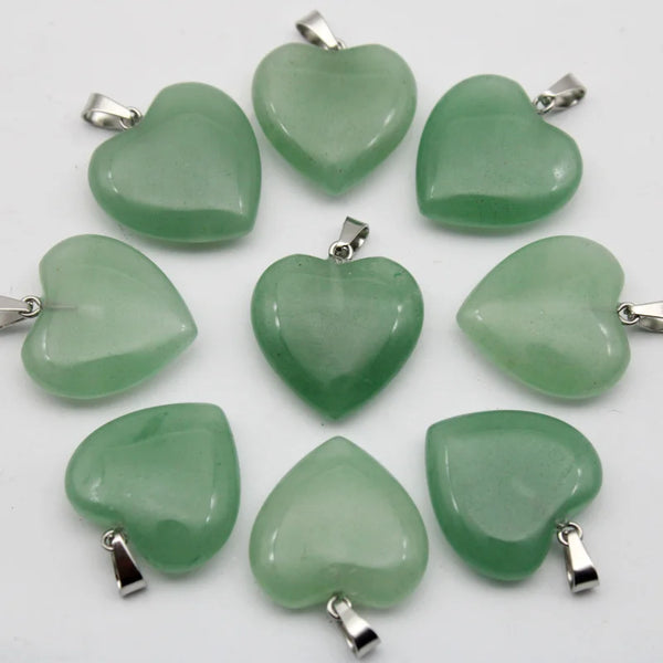 Mixed Crystal Heart Pendants-ToShay.org