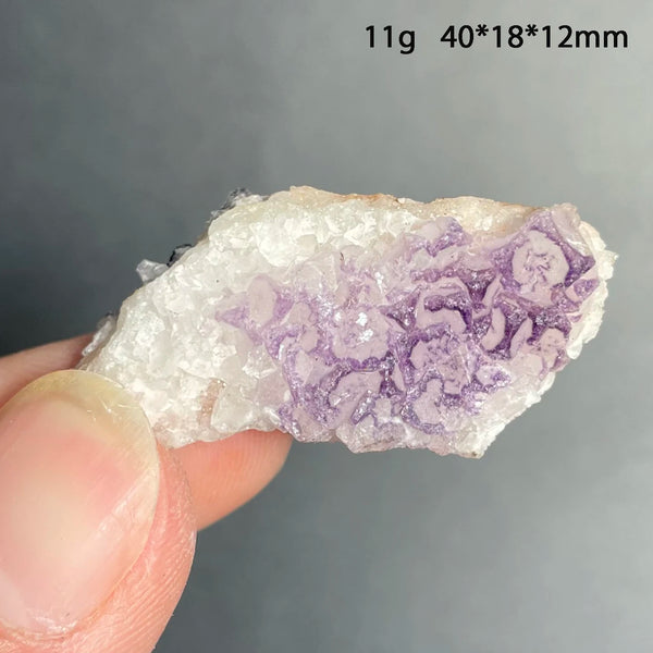 Purple Amethyst Fluorite Crystal-ToShay.org