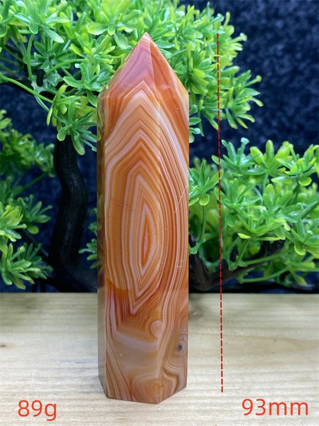 Orange Carnelian Wand-ToShay.org
