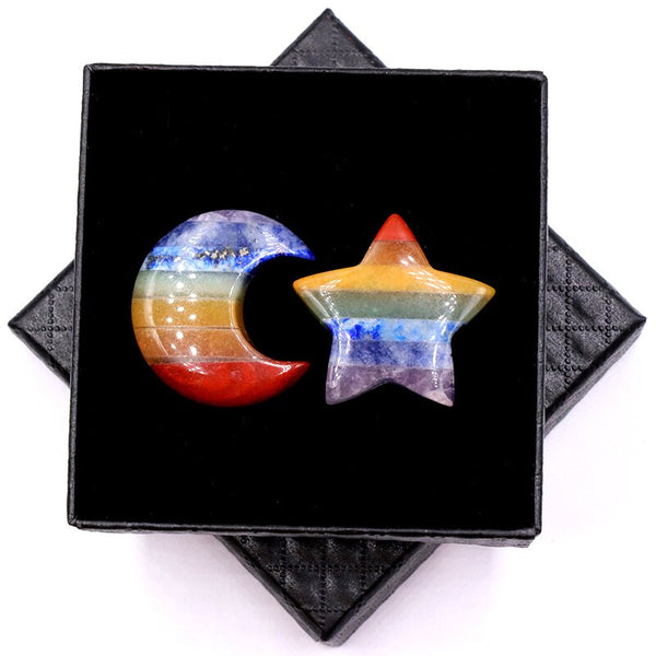 Chakra Rainbow Moon Star-ToShay.org