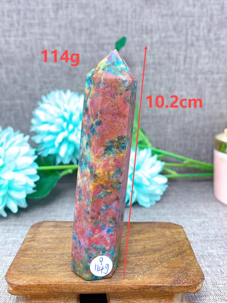 Pink Ruby Fuchsite Crystal Point-ToShay.org