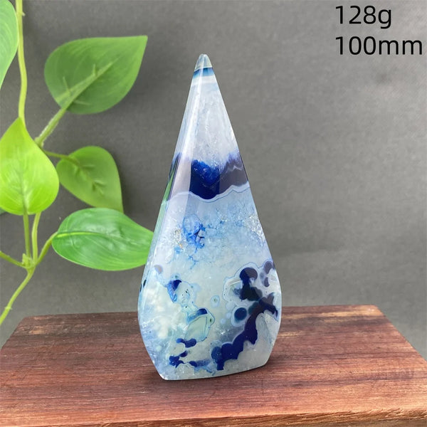 Blue Striped Agate Torch-ToShay.org