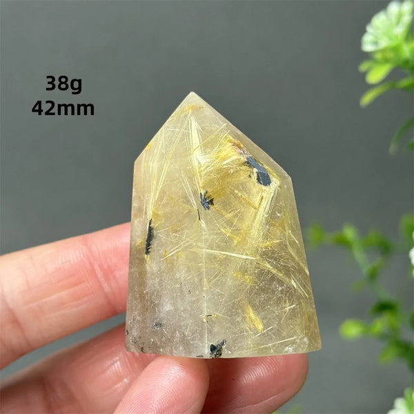 Gold Red Hair Crystal Point-ToShay.org