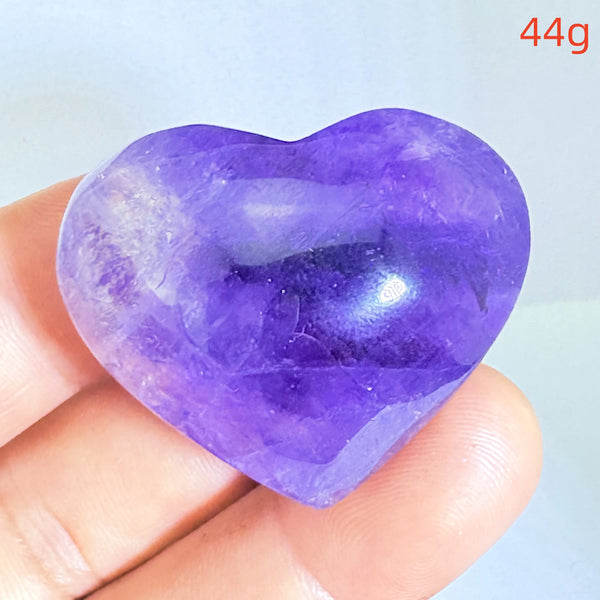 Purple Amethyst Hearts-ToShay.org