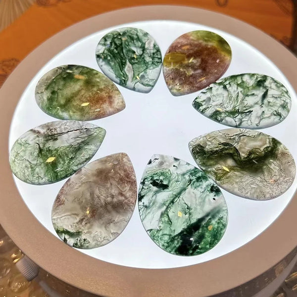 Green Moss Agate Pendant-ToShay.org