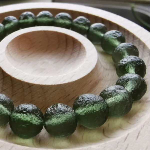 Green Czech Moldavite Meteorite-ToShay.org