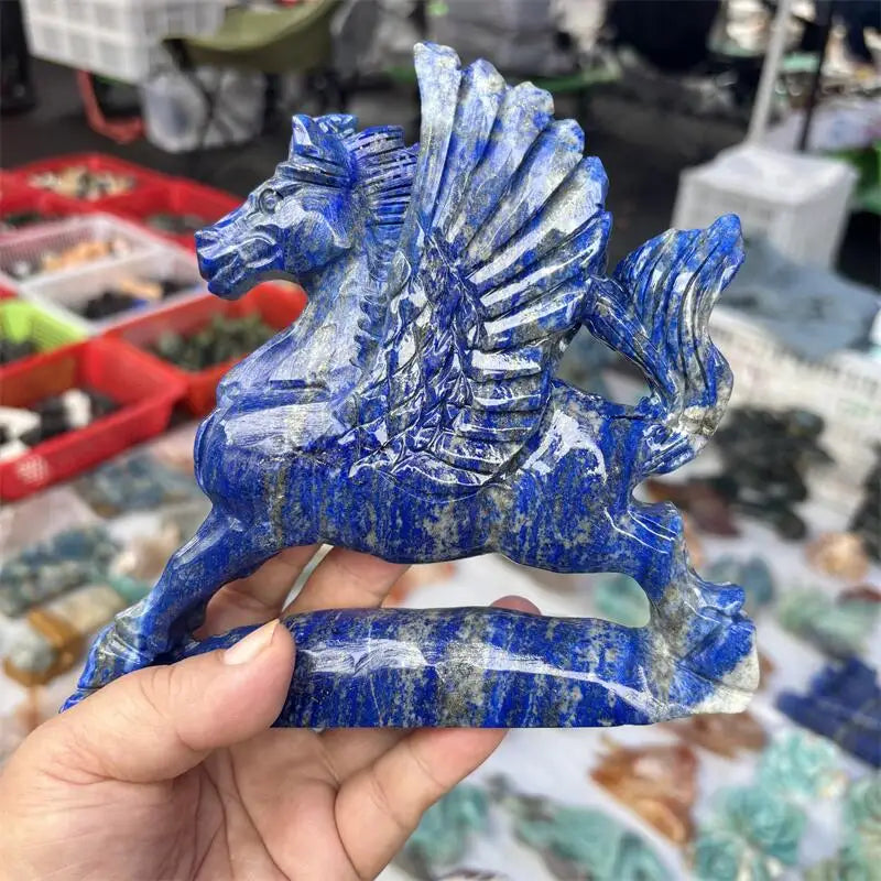 Blue Lapis Lazuli Flying Horse-ToShay.org