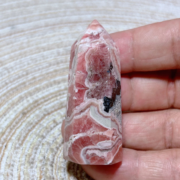 Pink Rhodochrosite Point-ToShay.org