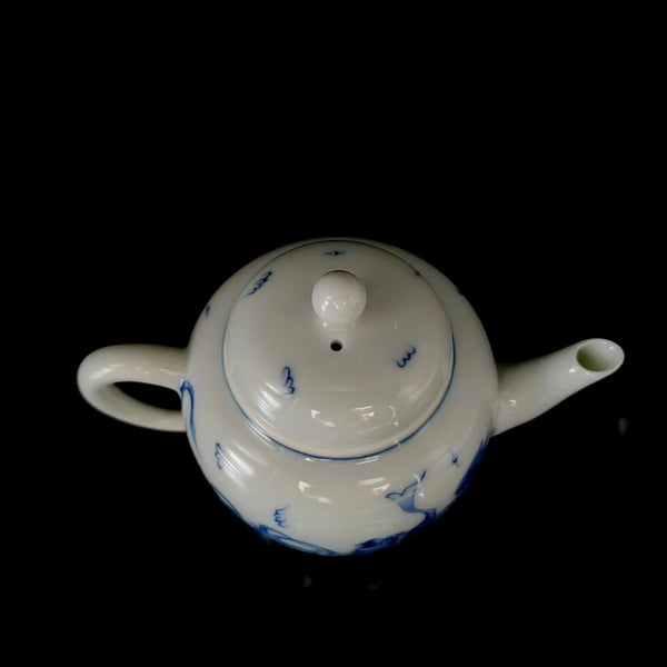Blue White Ceramic Teapot-ToShay.org