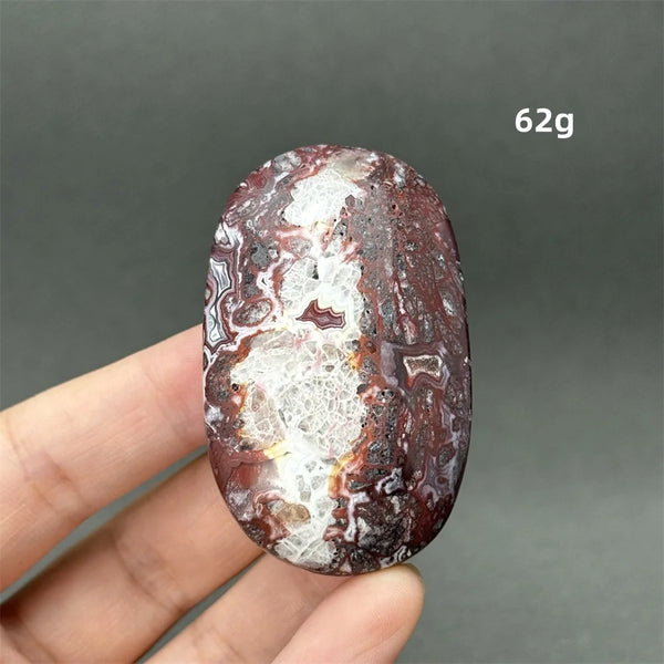 Red Agate Palm Stone-ToShay.org