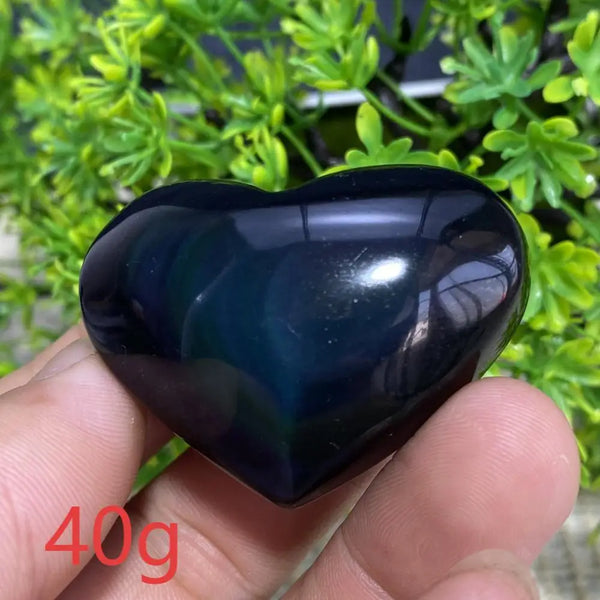 Rainbow Obsidian Heart-ToShay.org