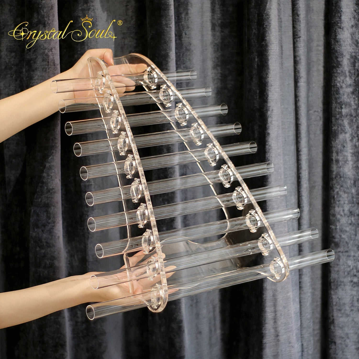 Clear Crystal Singing Harp-ToShay.org