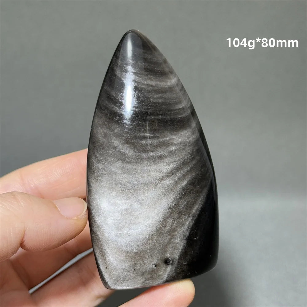 Silver Obsidian Torch-ToShay.org