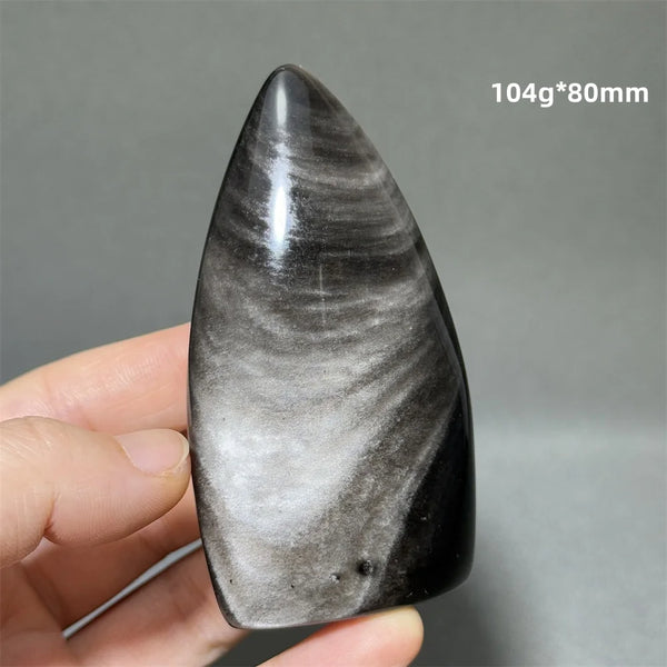 Silver Obsidian Torch-ToShay.org