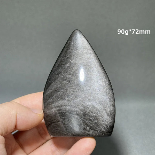 Silver Obsidian Torch-ToShay.org