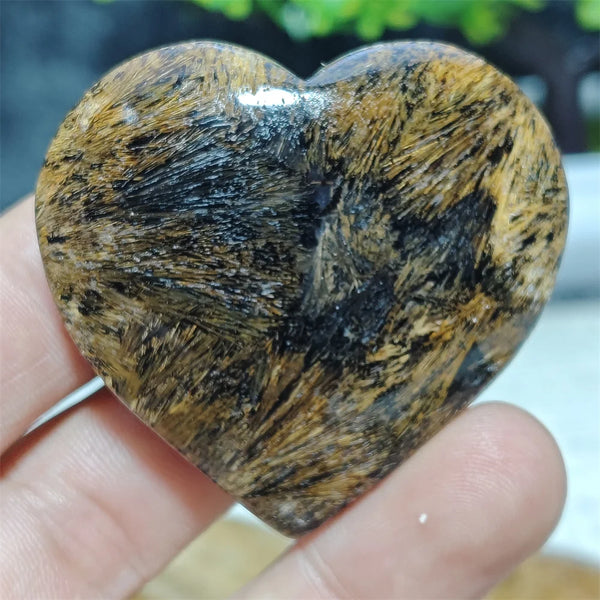 Black Hair Agate Heart-ToShay.org