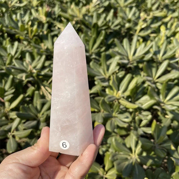 Pink Rose Quartz Point-ToShay.org