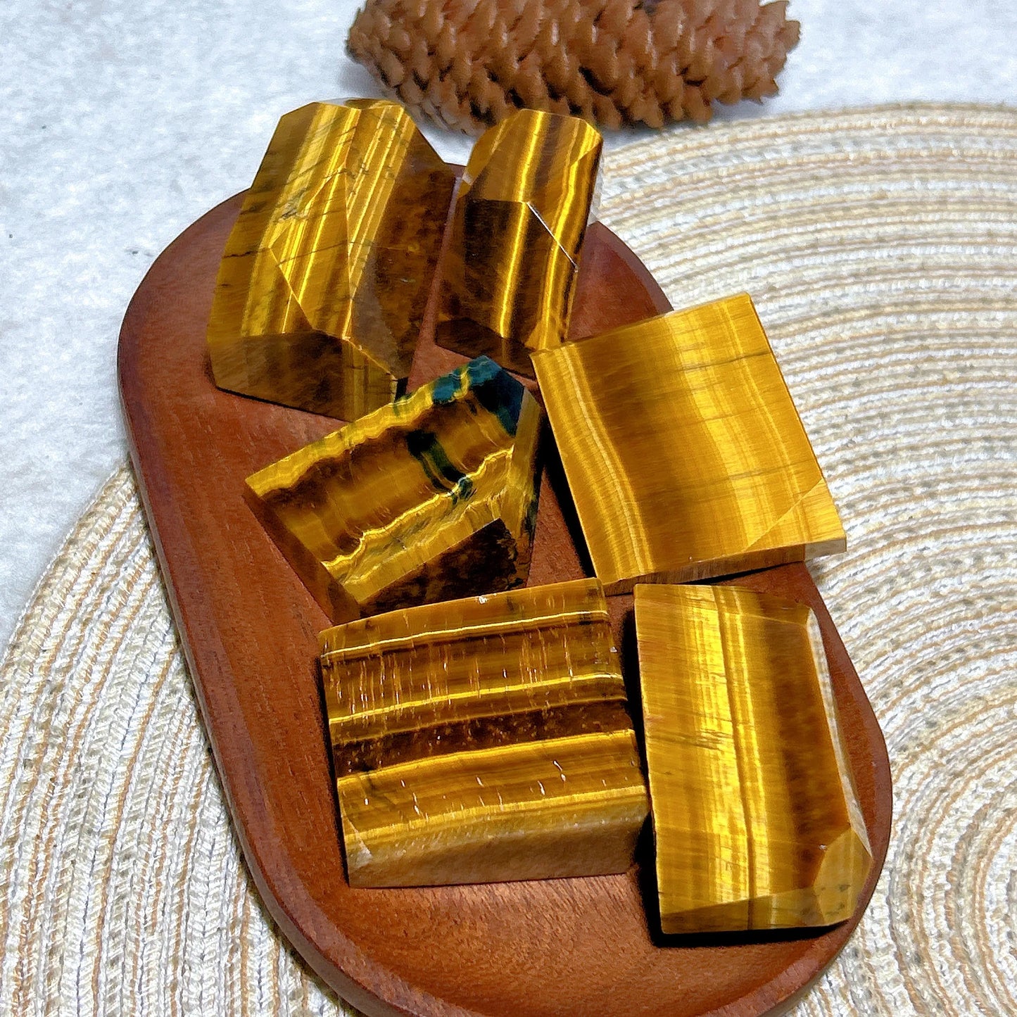 Yellow Blue Flash Tiger Eye-ToShay.org