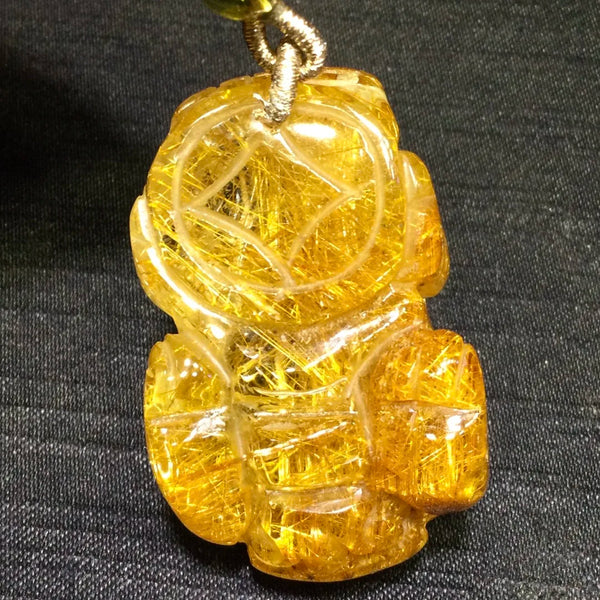 Gold Rutilated Quartz Pi Xiu-ToShay.org