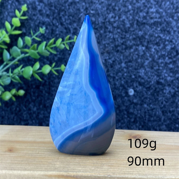 Blue Lace Agate Torch-ToShay.org