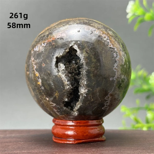 Ocean Jasper Geode Ball-ToShay.org