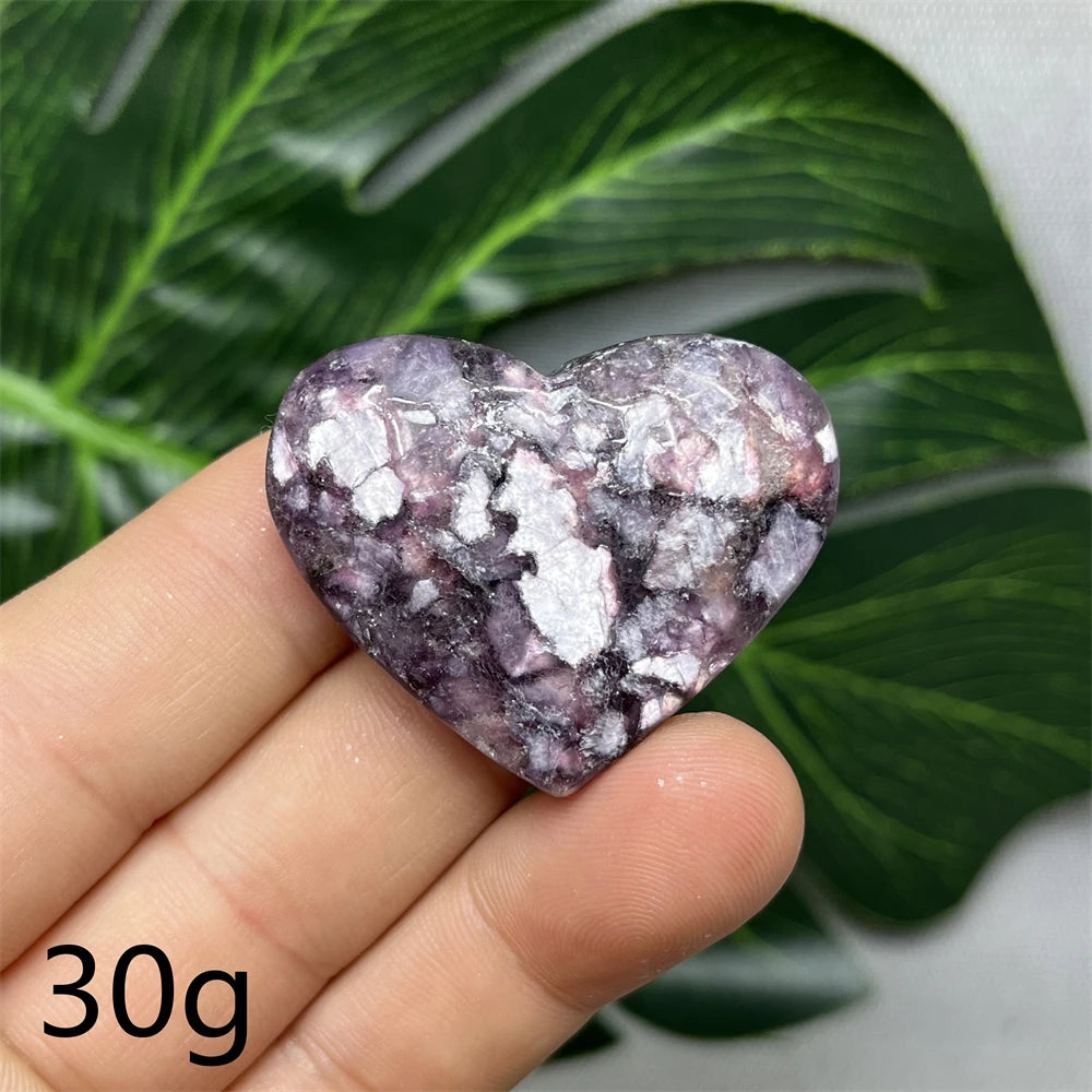 Purple Mica Crystal Heart-ToShay.org