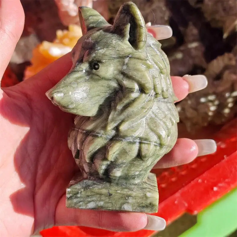Green Ophiolite Wolf Head-ToShay.org