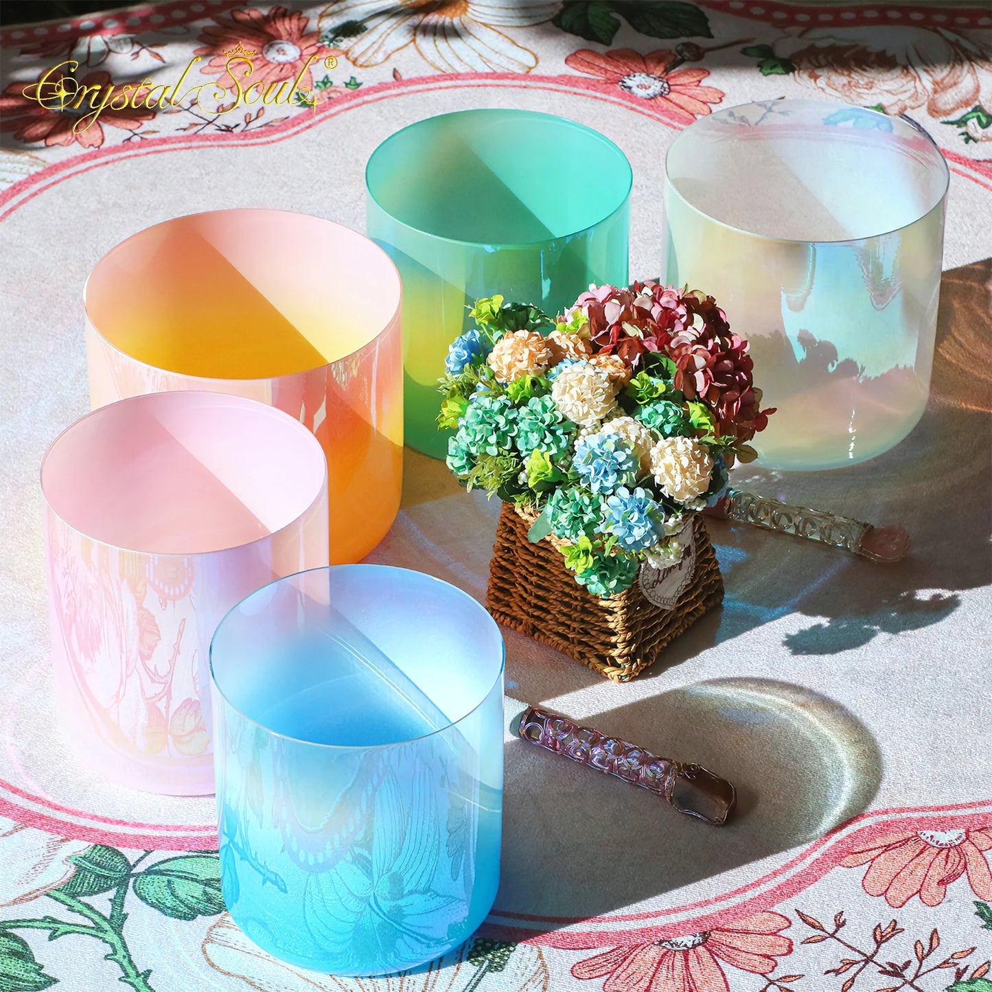 Mixed Crystal Singing Bowl Set-ToShay.org