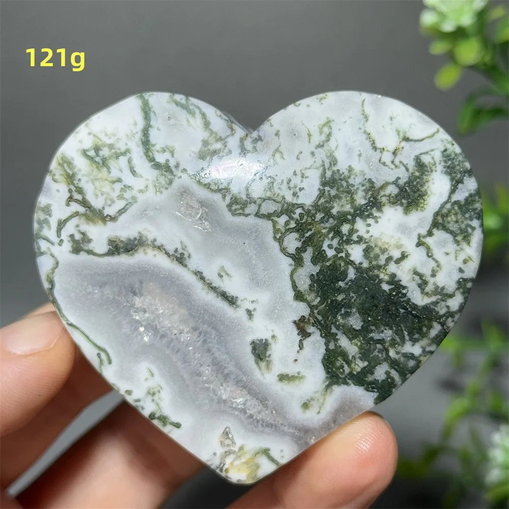 Green Moss Agate Heart-ToShay.org