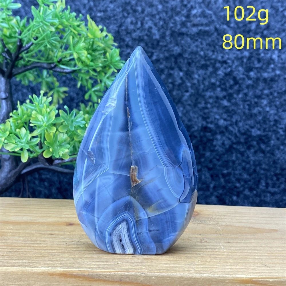 Black Silk Agate Torch-ToShay.org