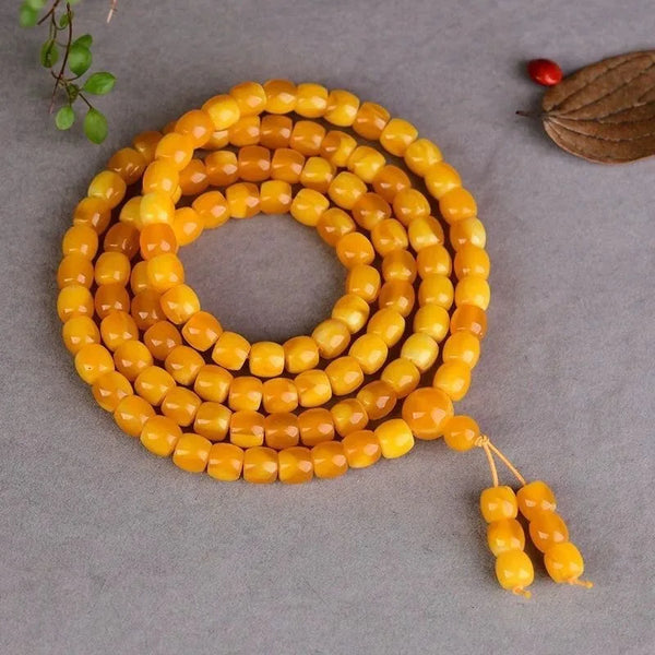 Yellow Beeswax Amber Beads-ToShay.org