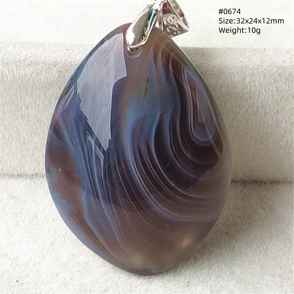 Grey Lace Agate Pendant-ToShay.org