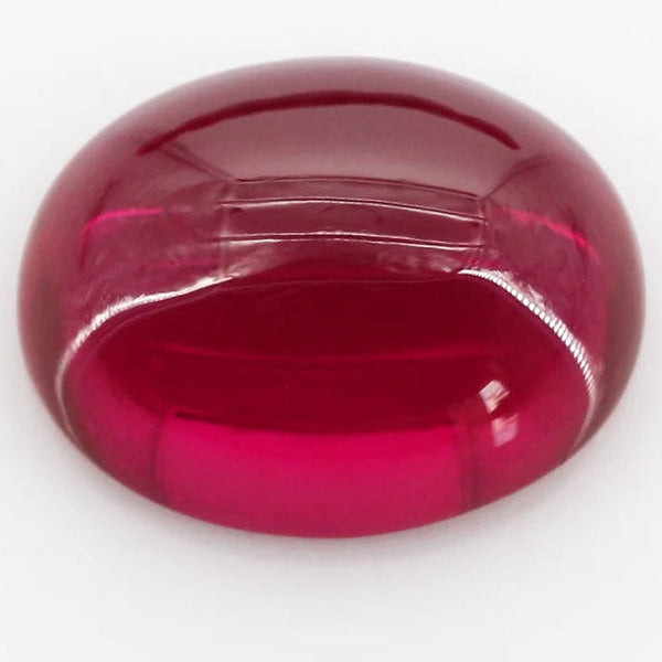Red Ruby Corundum Cabochon-ToShay.org