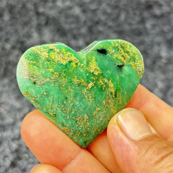 Green Emerald Stone Heart-ToShay.org