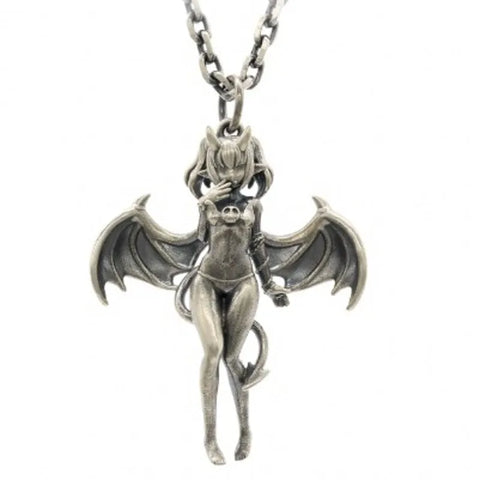 Silver Demon Pendant-ToShay.org