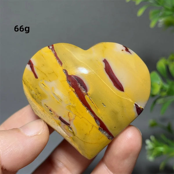 Yellow Mookaite Heart-ToShay.org