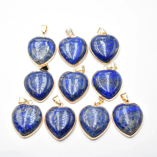 Mixed Crystal Heart Pendants-ToShay.org