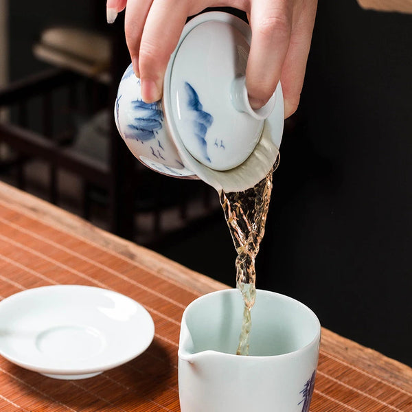 Blue White Porcelain Tea Bowl-ToShay.org