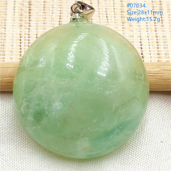 Green Feather Fluorite Pendant-ToShay.org