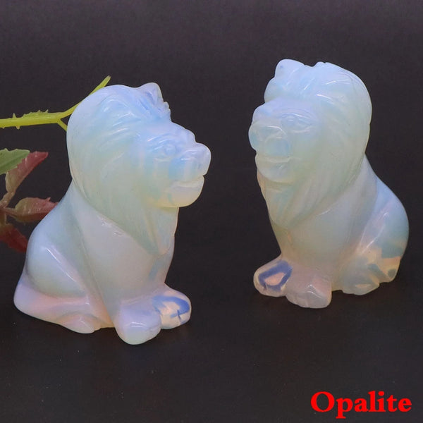 Mixed Crystal Lion Statue-ToShay.org
